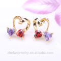 2018 new designs 925 sterling silver cz earrings Valentine's Day jewelry earrings